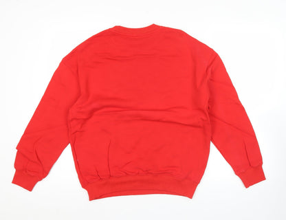 Mens UK Size M Champion Red Pullover Sweatshirt