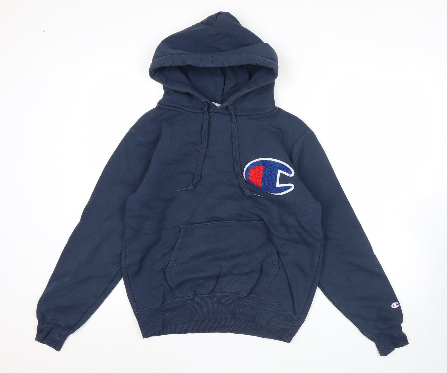 Mens UK Size M Champion Blue Pullover Hoodie