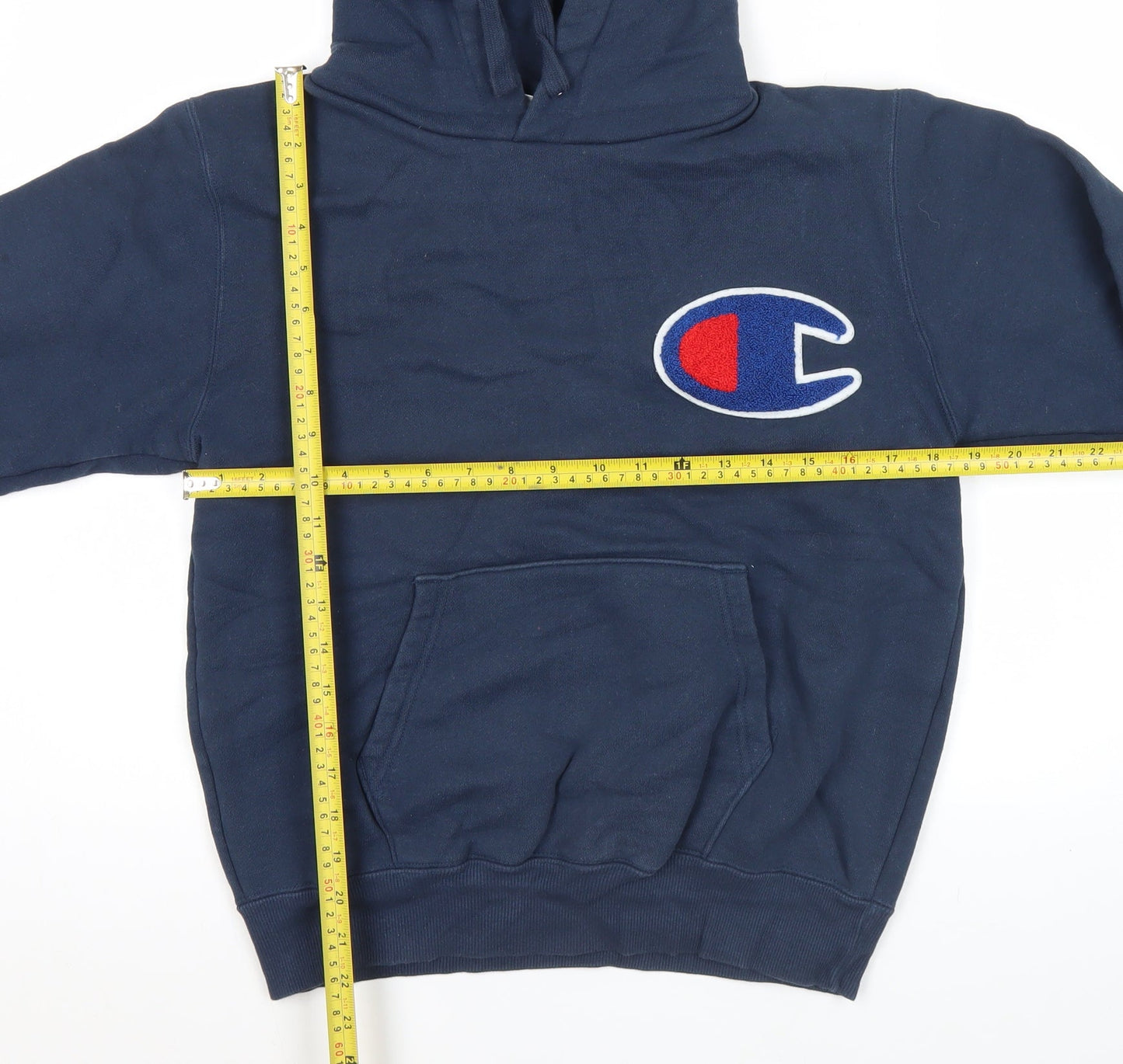 Mens UK Size M Champion Blue Pullover Hoodie