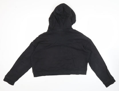 Adidas Womens Black Size 10 Pullover Hoodie Sweatshirt with Logo