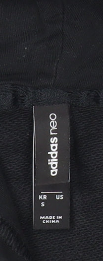 Adidas Womens Black Size 10 Pullover Hoodie Sweatshirt with Logo