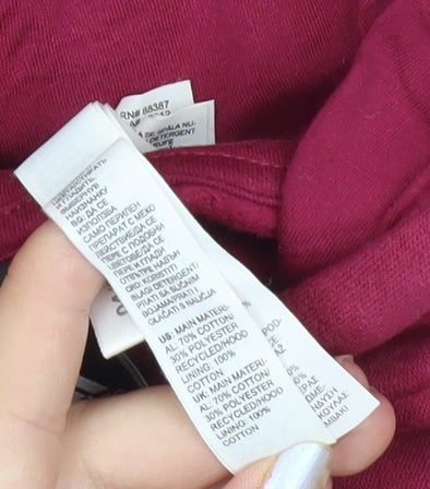 Adidas Womens Burgundy Pullover Hoodie Size S 8-10 Long Sleeve Sportswear