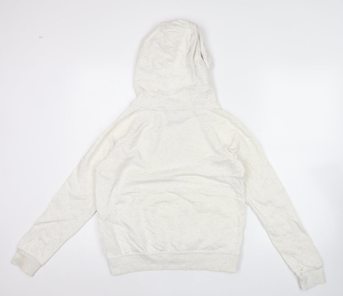 Nike Women’s White Pullover Hoodie Small Cotton Blend Logo Print