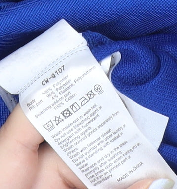 Champion Women's Blue Pullover Hoodie Size M Polyester Blend