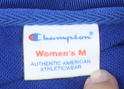 Champion Women's Blue Pullover Hoodie Size M Polyester Blend