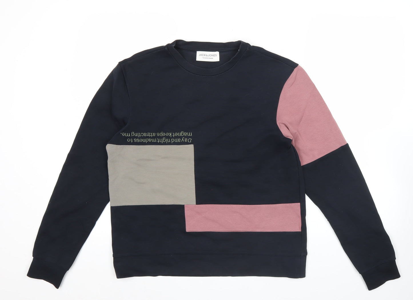 Mens UK Size XS JACK & JONES Multicoloured Pullover Sweatshirt
