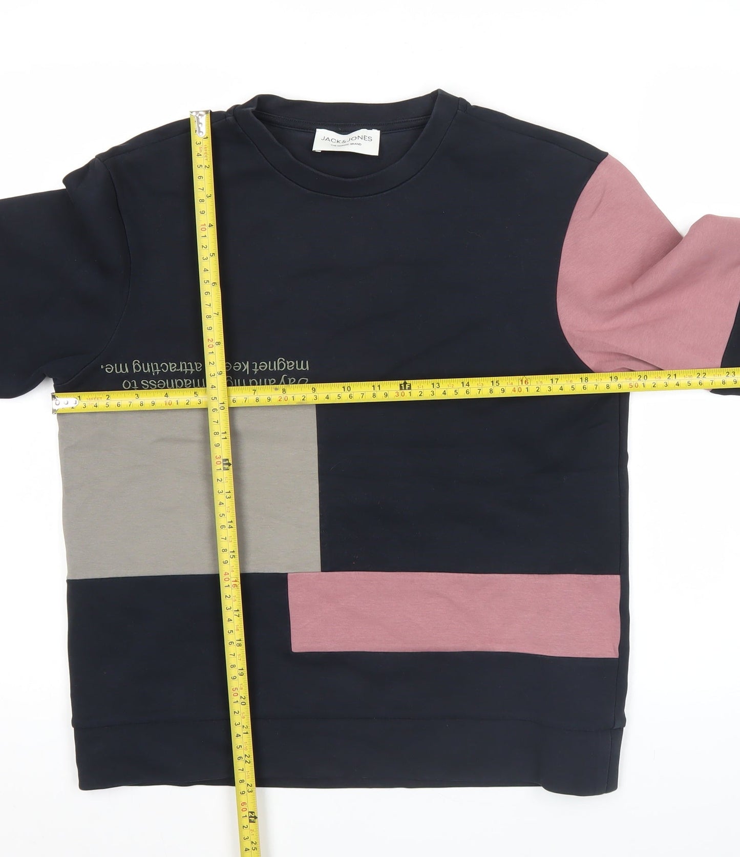 Mens UK Size XS JACK & JONES Multicoloured Pullover Sweatshirt