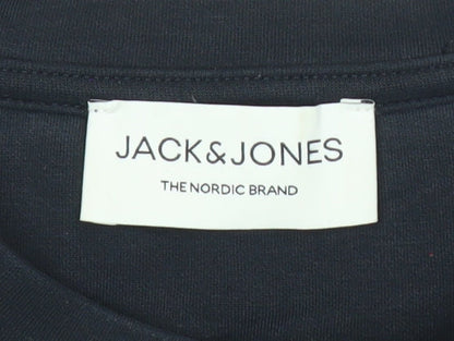 Mens UK Size XS JACK & JONES Multicoloured Pullover Sweatshirt
