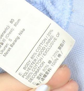 Nike Women’s Blue Small Pullover Hoodie Sweatshirt Logo Print