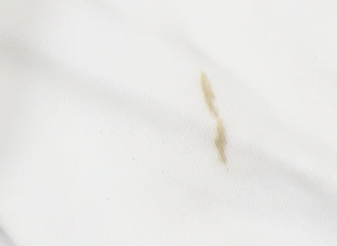 Nike Women’s White Graphic Logo Sweatshirt Size L Cotton Blend