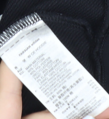 Adidas Neo Women's Black Pullover Hoodie Size 8 Logo Hooded Sweatshirt