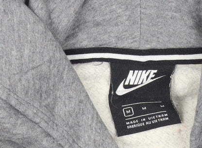 Nike Womens Grey Pink Colourblock Hoodie Sweatshirt M