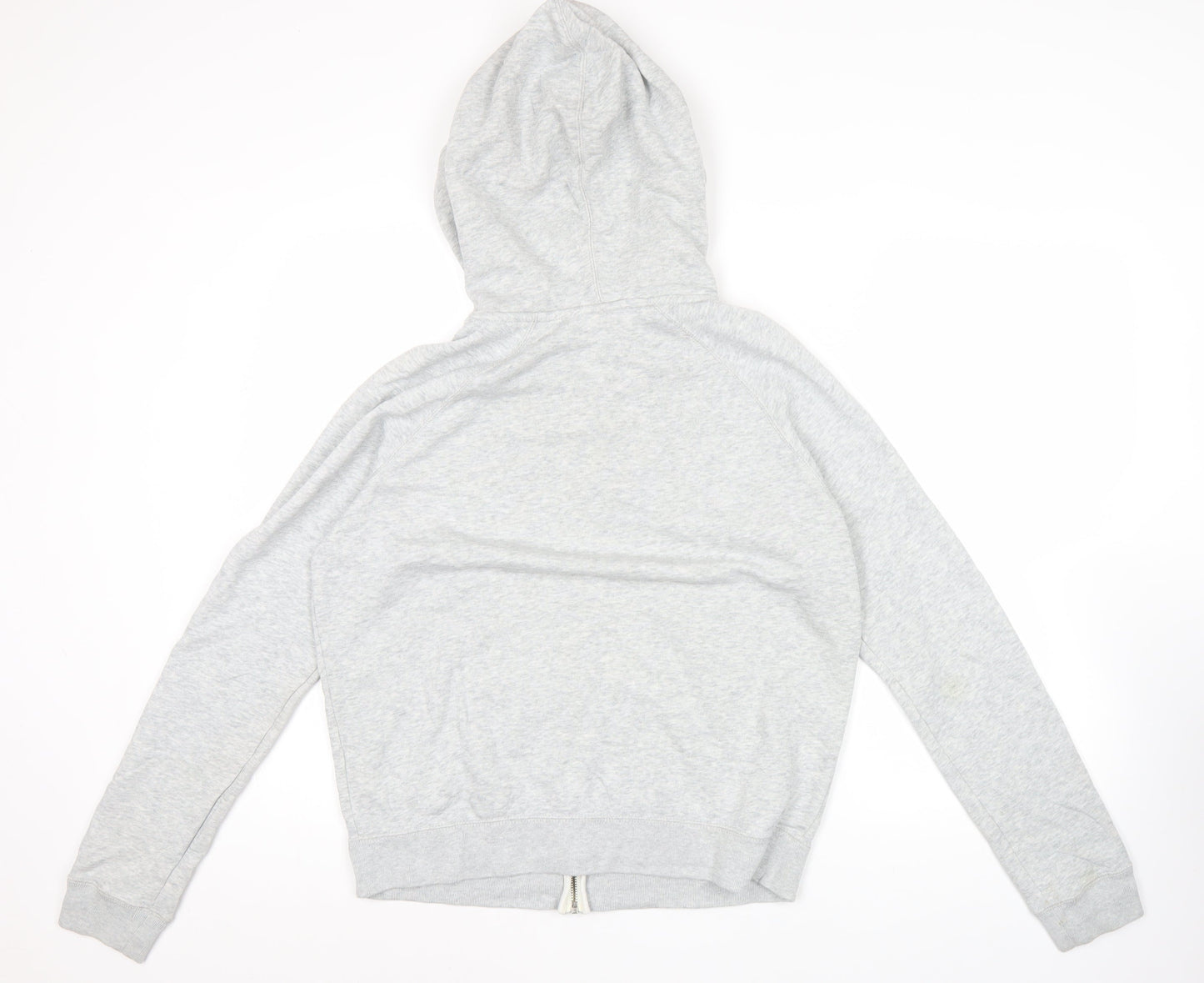 Nike Womens Grey Full Zip Hoodie Sweatshirt XL Cotton Blend