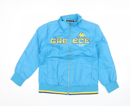 Kappa Women’s Blue Track Jacket Size 12 Full Zip Sportswear