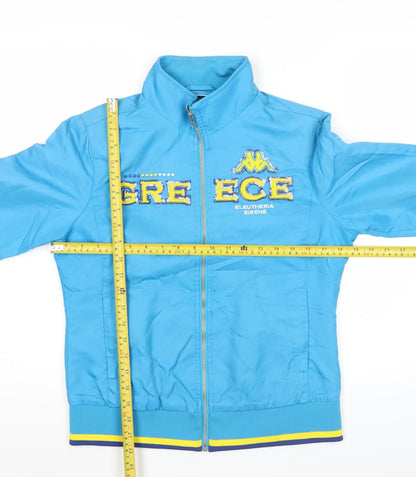 Kappa Women’s Blue Track Jacket Size 12 Full Zip Sportswear