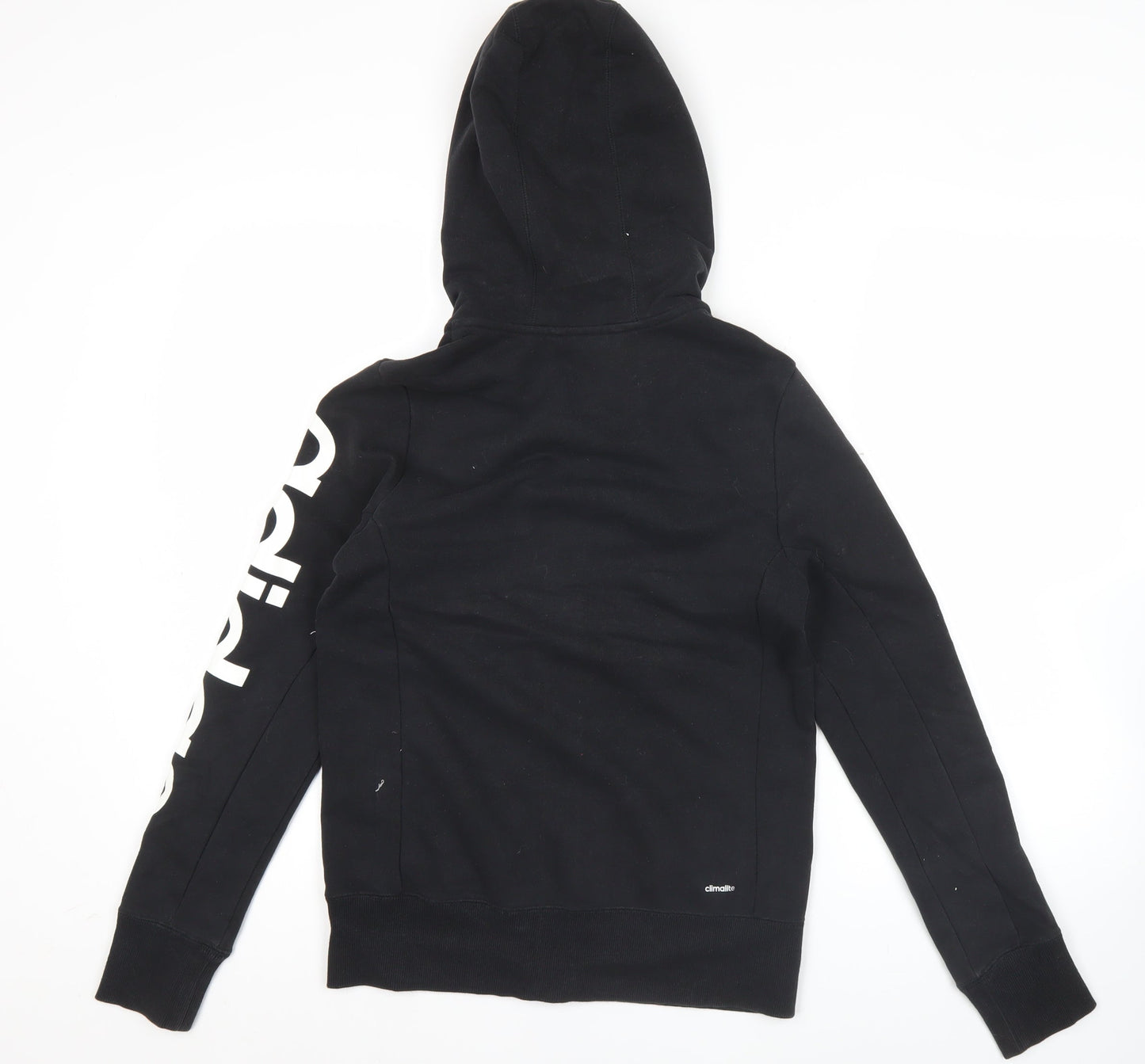 Adidas Essentials Womens Black M Full Zip Hoodie Sweatshirt Climawear