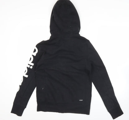 Adidas Essentials Womens Black M Full Zip Hoodie Sweatshirt Climawear