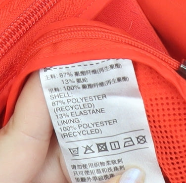 Adidas Womens Red Track Jacket Size 10 Full Zip Long Sleeve Activewear