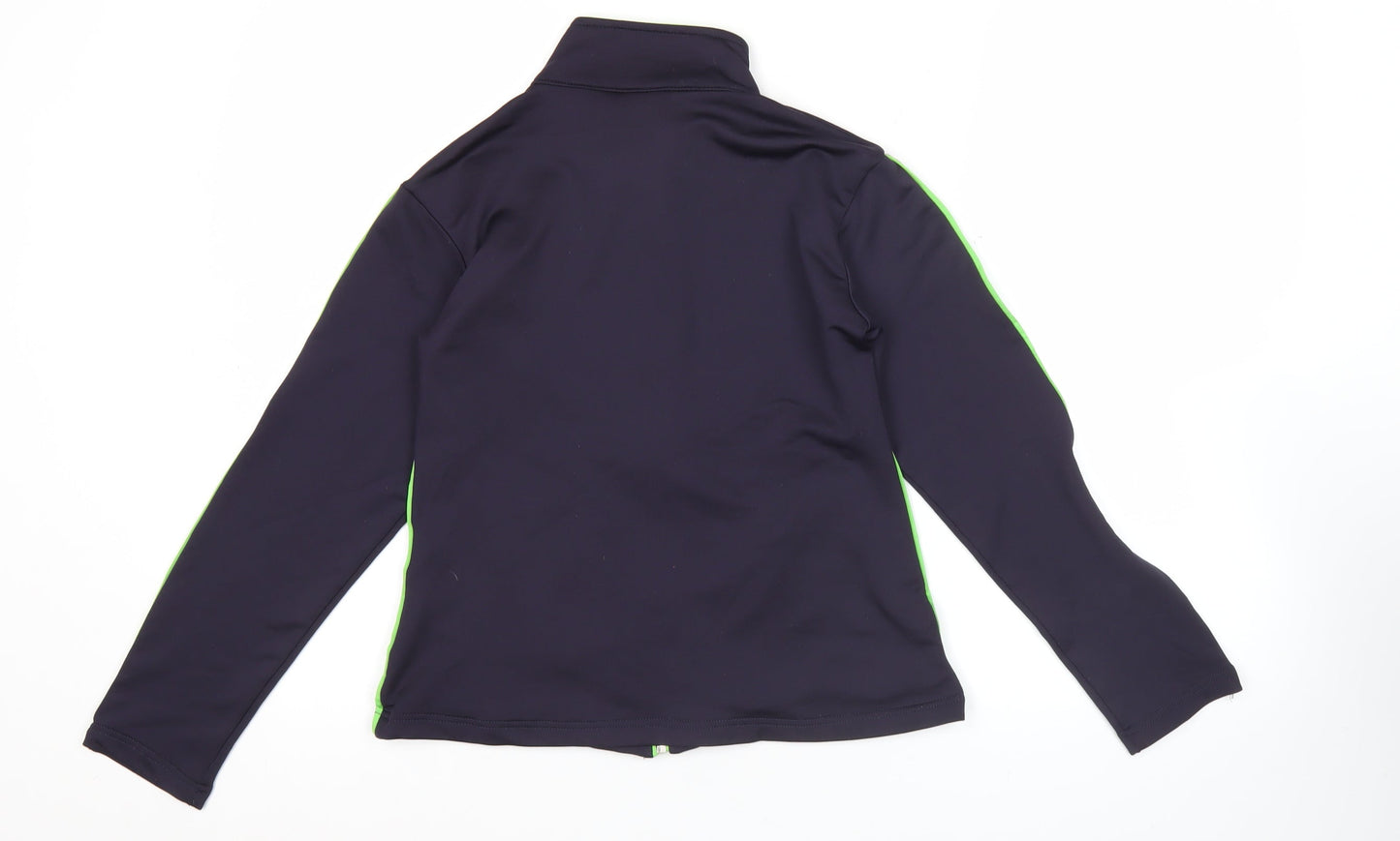 Nike Women Black Green L Track Jacket Full Zip Sportswear