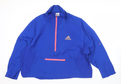 Mens UK Size S adidas Blue Pullover Sweatshirt