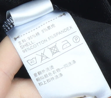 Adidas Womens Black Velour Hoodie UK 12 Pullover Logo Hooded Sweatshirt