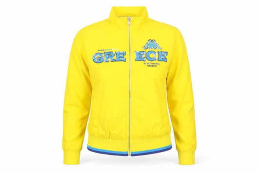 Womens UK Size 8 Kappa Yellow Athleisure Running & Jogging Gym & Training Jacket