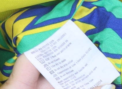 Kappa Women’s Yellow Brazil Track Jacket Size 12 Full Zip Polyester