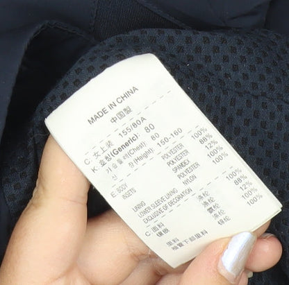 Nike Womens Blue XS Track Jacket Slim Fit Activewear Polyester