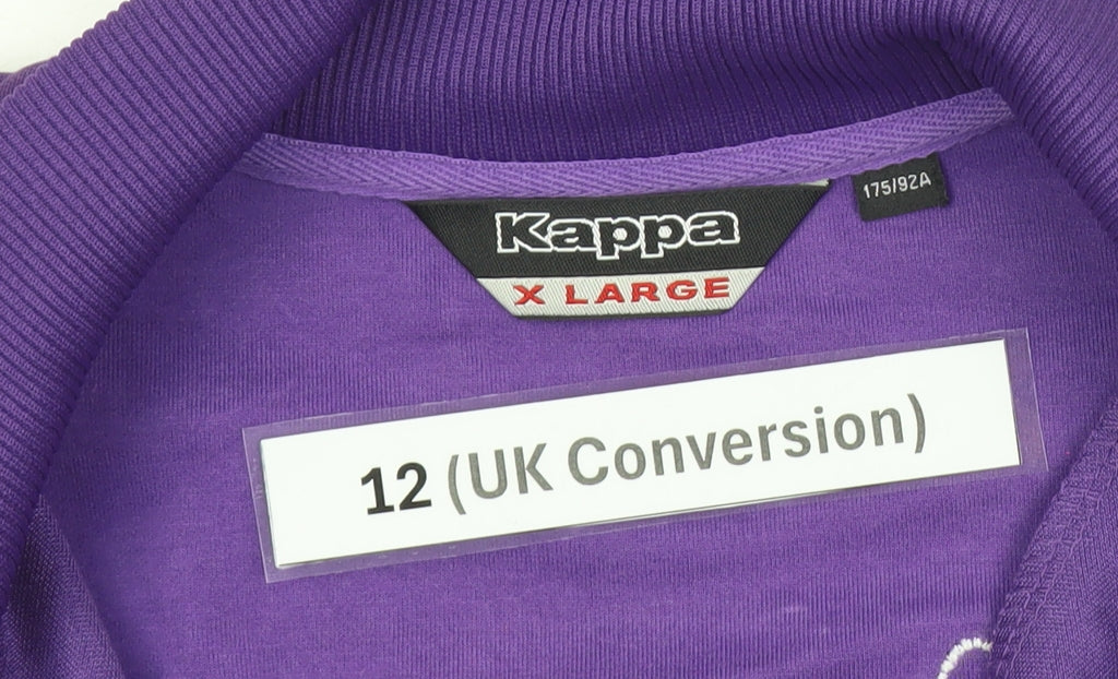 Kappa Women’s Purple Track Jacket Size 12 Full Zip Logo Sportswear