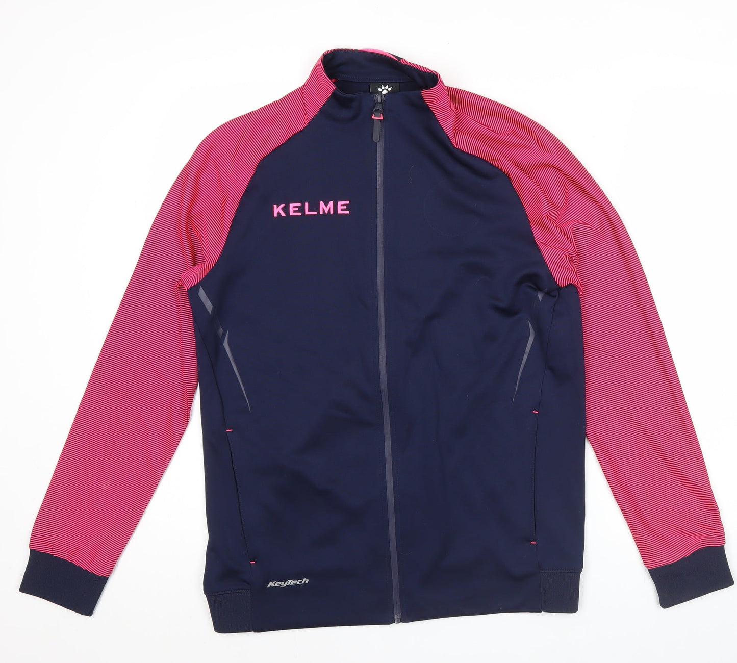 Kelme Men's Blue & Pink Track Jacket Size M Full Zip Sportswear