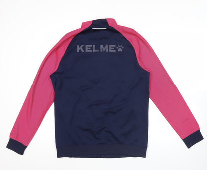 Kelme Men's Blue & Pink Track Jacket Size M Full Zip Sportswear