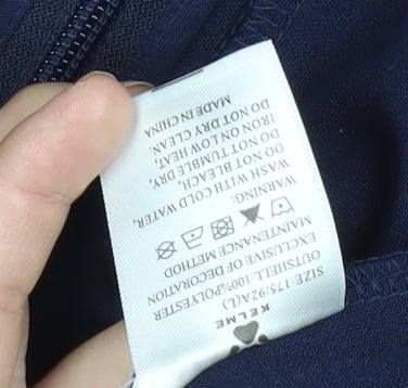 Kelme Men's Blue & Pink Track Jacket Size M Full Zip Sportswear