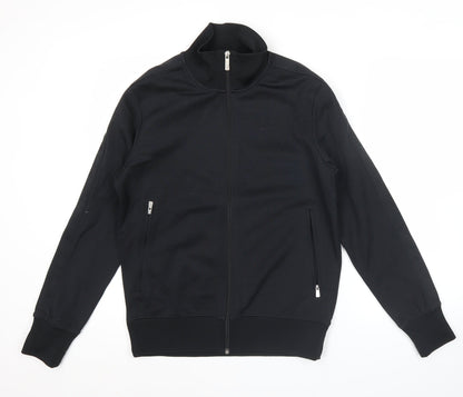 Nike Men's Black Track Jacket M Regular Fit Polyester Cotton
