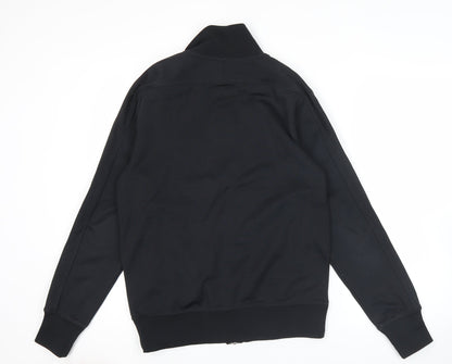 Nike Men's Black Track Jacket M Regular Fit Polyester Cotton