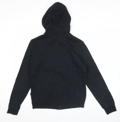 Puma Womens Black Full Zip Hoodie Sweatshirt Size S