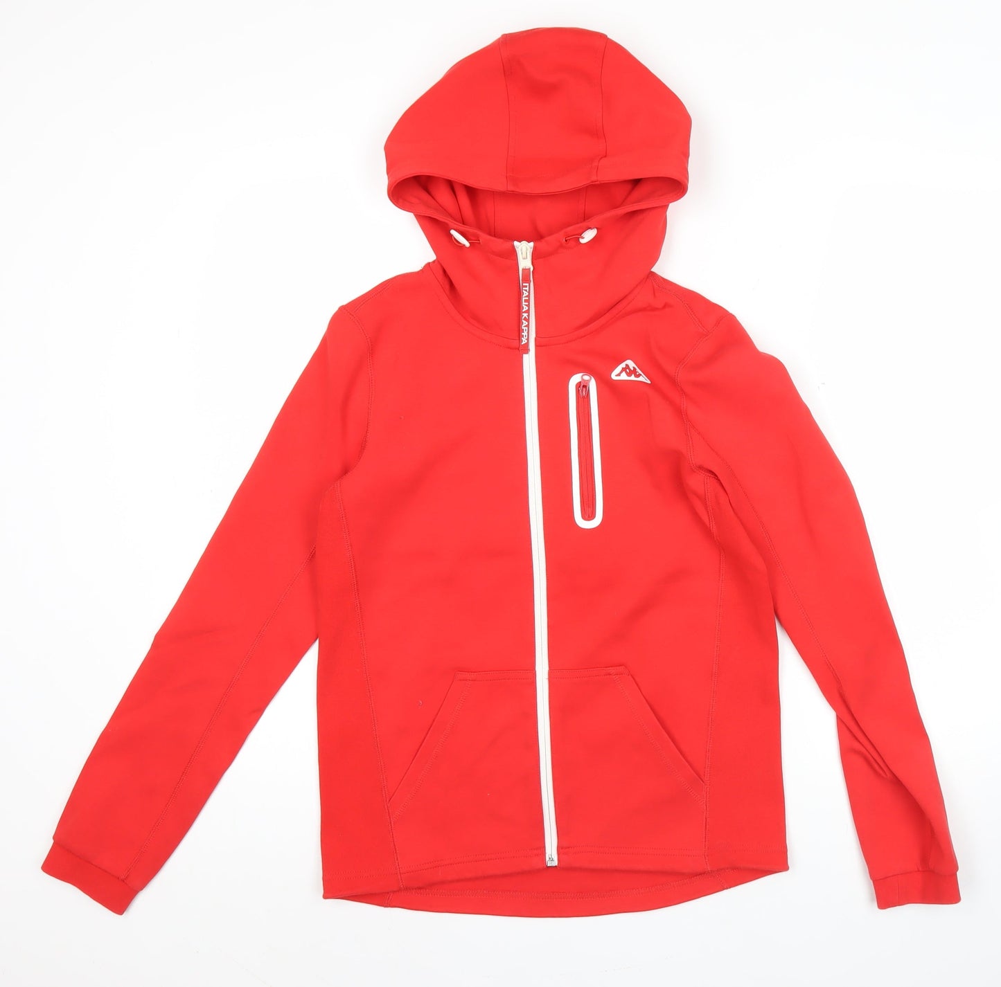 Mens UK Size XS Kappa Red Full Zip Hoodie
