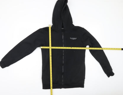 McKenzie Boys Black Full Zip Hoodie 13-14 Years Sports Casual