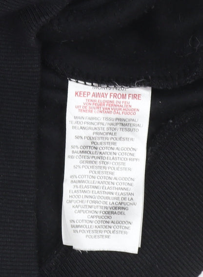 McKenzie Boys Black Full Zip Hoodie 13-14 Years Sports Casual