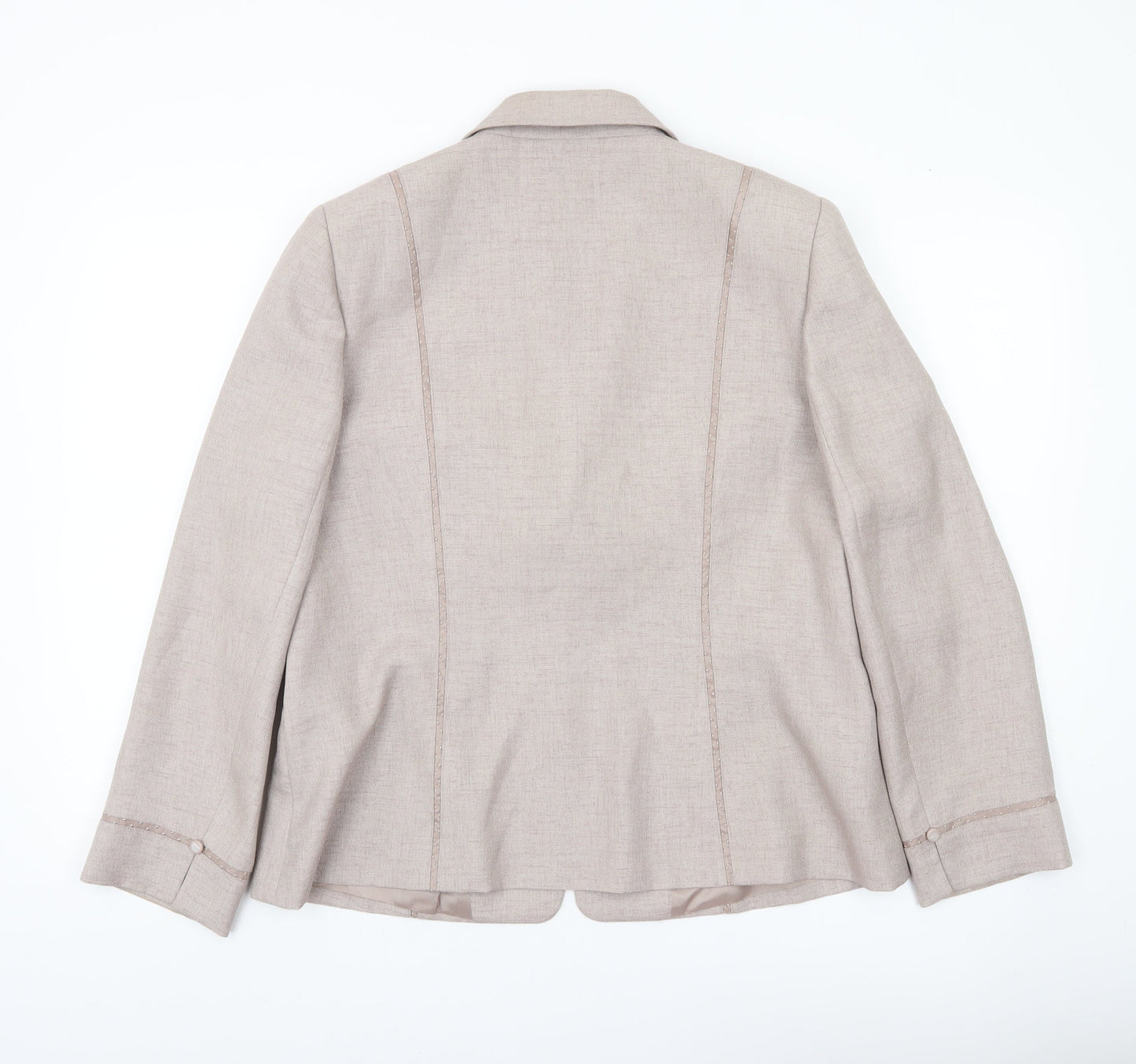 Jacques Vert Women’s Beige Tailored Suit Jacket UK 16