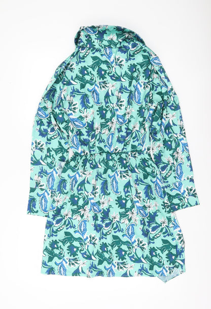 Boohoo Women’s Multicoloured Floral Shirt Dress Size 14