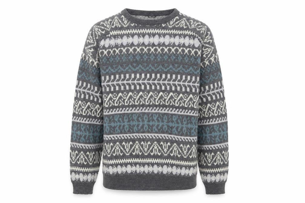 Mens UK Size L C&A Grey Pullover Jumper