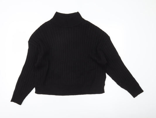 Womens UK Size M Topshop Black Pullover Jumper