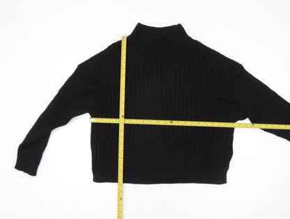 Womens UK Size M Topshop Black Pullover Jumper