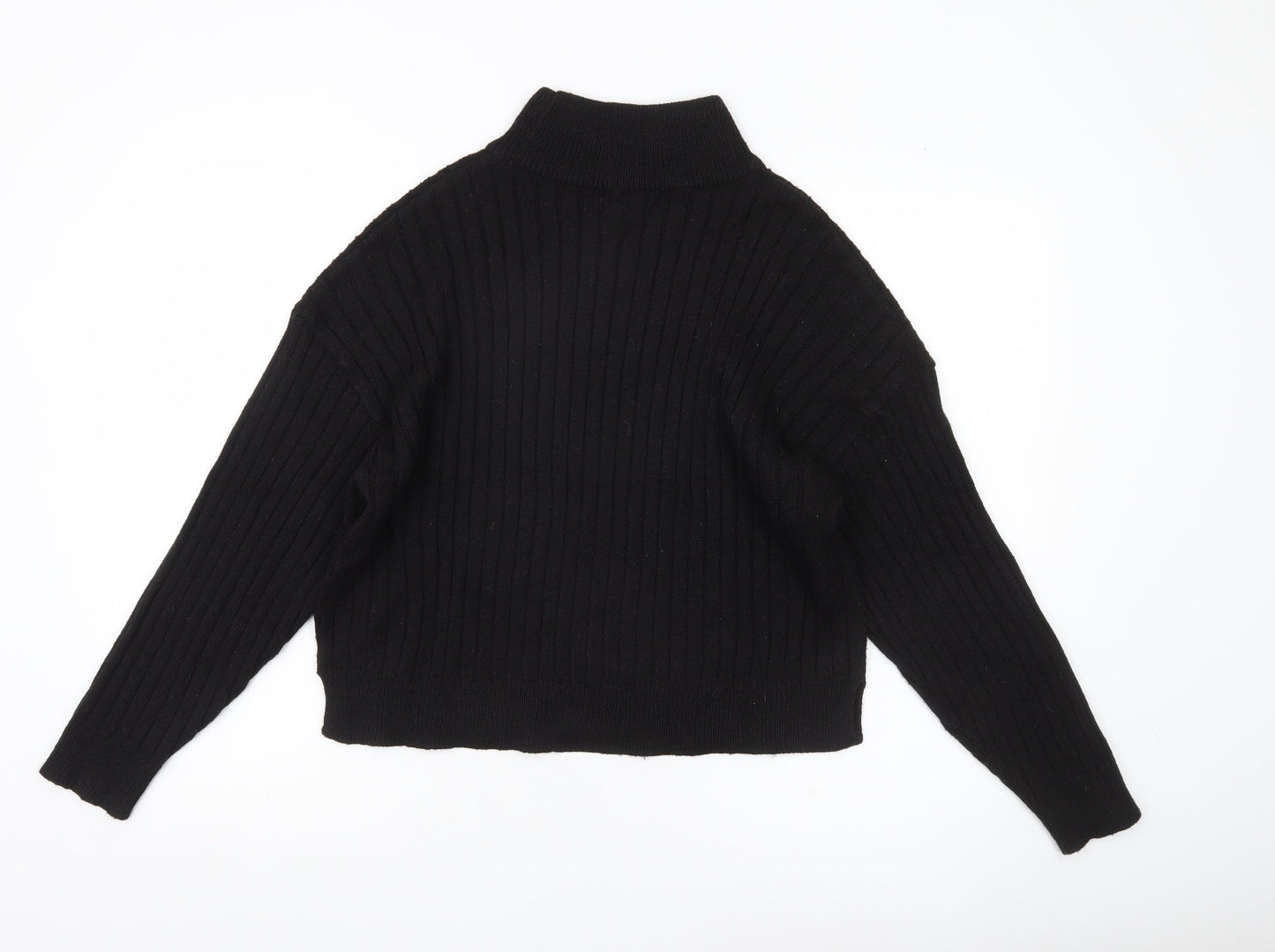 Womens UK Size M Topshop Black Pullover Jumper
