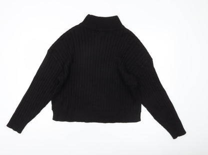Womens UK Size M Topshop Black Pullover Jumper