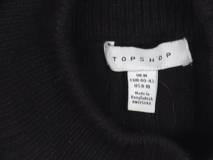 Womens UK Size M Topshop Black Pullover Jumper