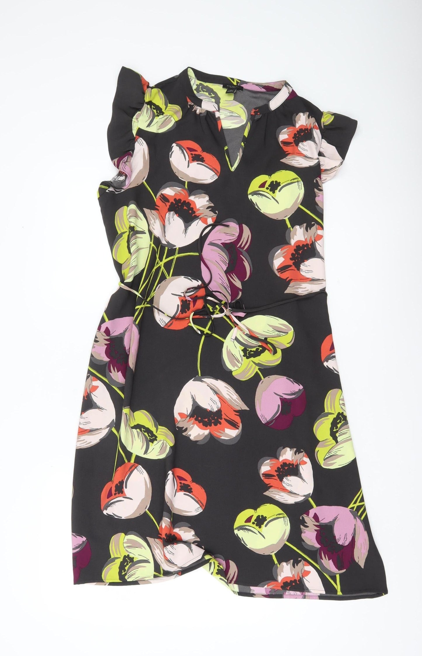 Ann Taylor Women’s Multicoloured Floral Shift Dress M Short Sleeve