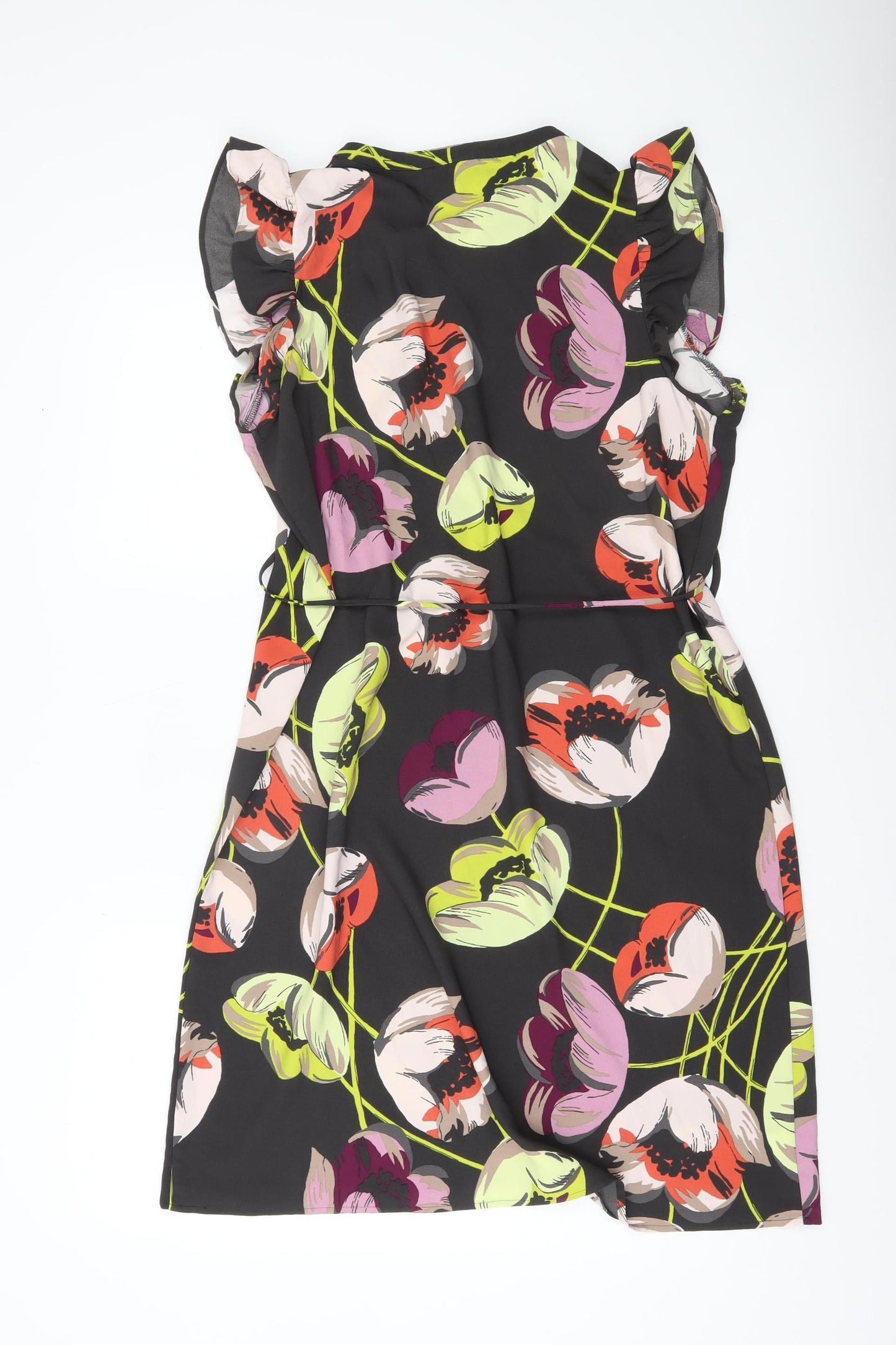 Ann Taylor Women’s Multicoloured Floral Shift Dress M Short Sleeve