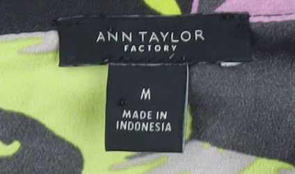 Ann Taylor Women’s Multicoloured Floral Shift Dress M Short Sleeve