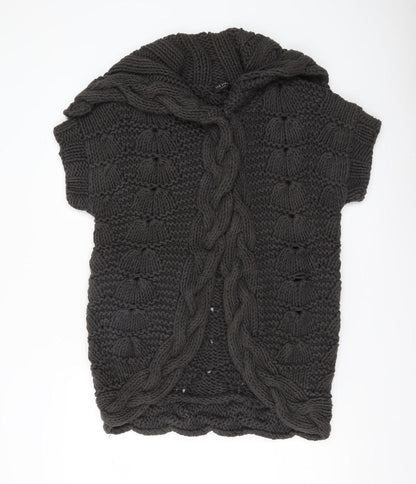 Womens UK Size 12 Ted Baker Black Shrug Jumper
